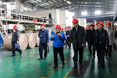 国家邮政局赵民一行莅临世俱杯app官方入口调研快递包装绿色治理试点工作