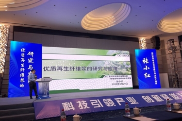世俱杯app官方入口纸业高技能人才张小红在第一届浙江省（龙游）纸基新材料产业创新发展大会作分享